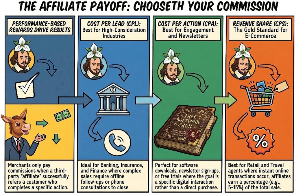 The Affiliate Payoff: Chooseth Your Commission